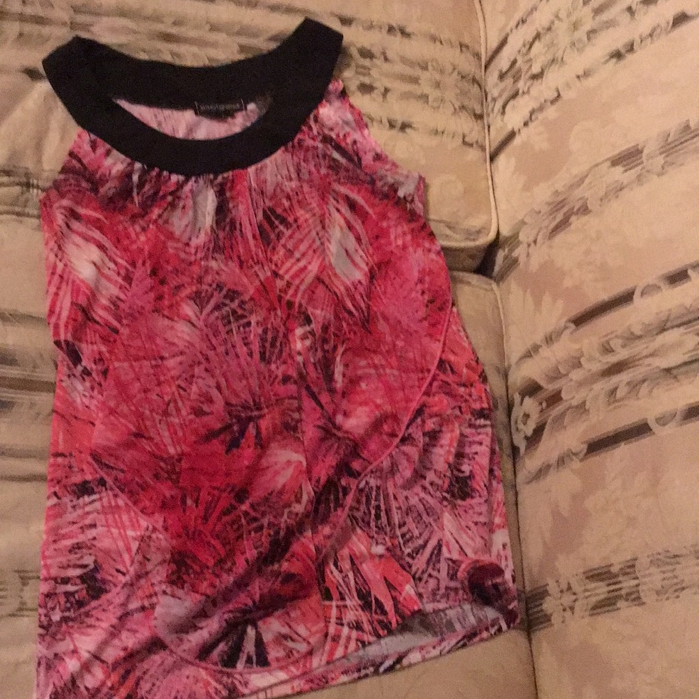 A pink blouse